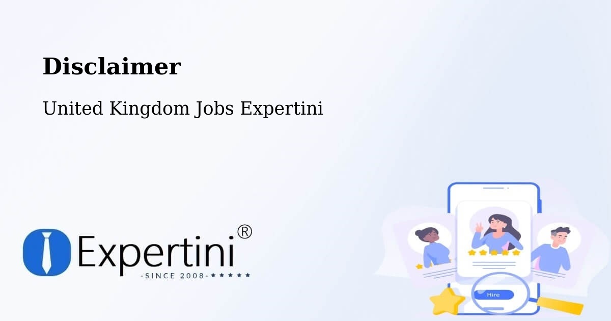 Disclaimer – Urmston - United Kingdom Jobs Expertini